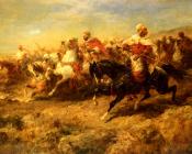 Arabian Horsemen - 阿道夫·施赖尔